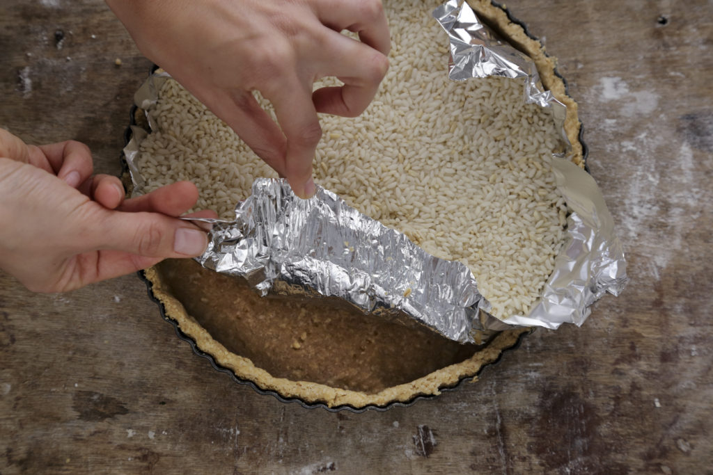 שלב שלישי - קיש גבינת עיזים, קוואקר ופלפל קלוי