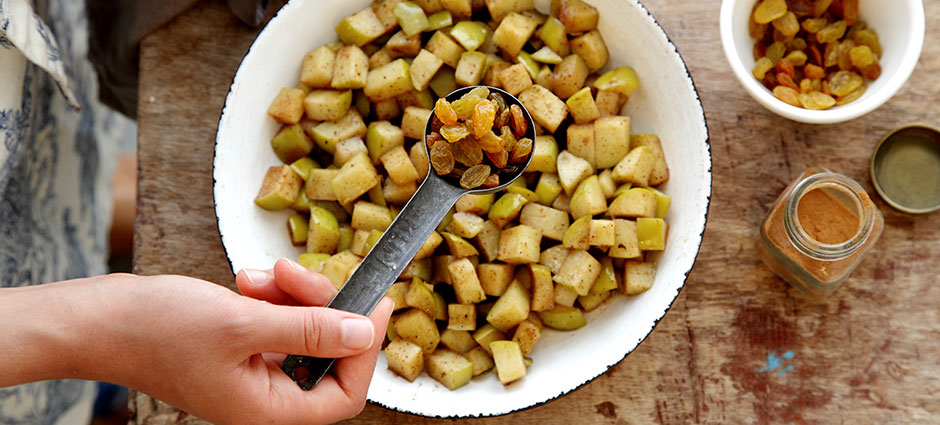 שלב שלישי - קראמבל תפוחים