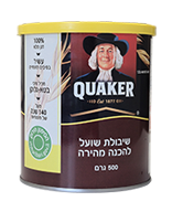 קוואקר שיבולת שועל בפחית להכנה מהירה