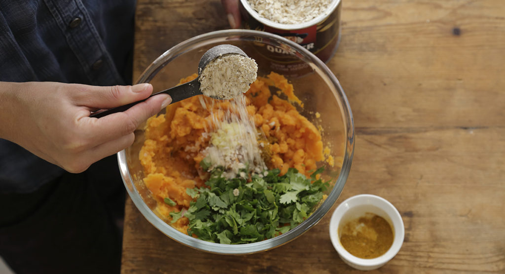 שלב שני - לביבות בטטה קארי