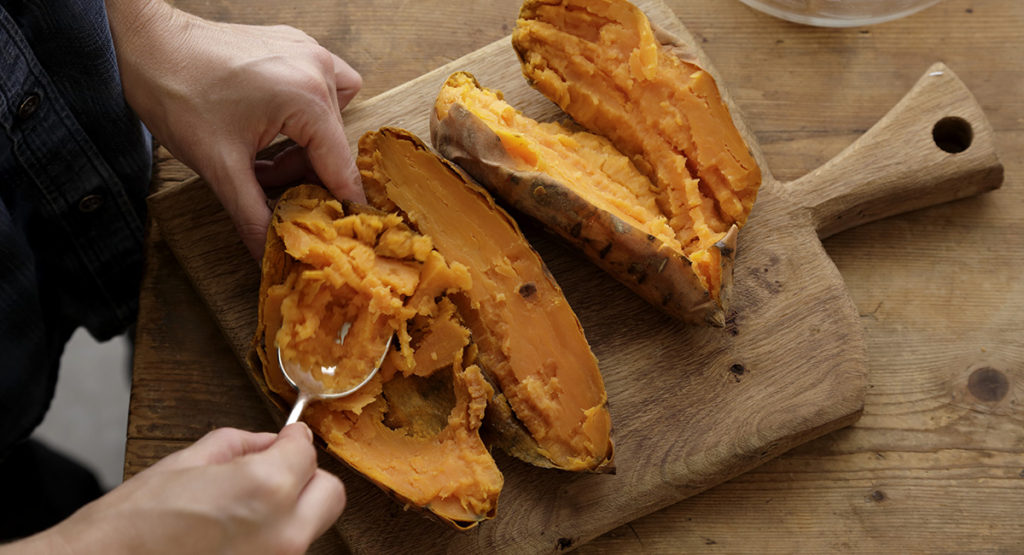 שלב ראשון - לביבות בטטה קארי