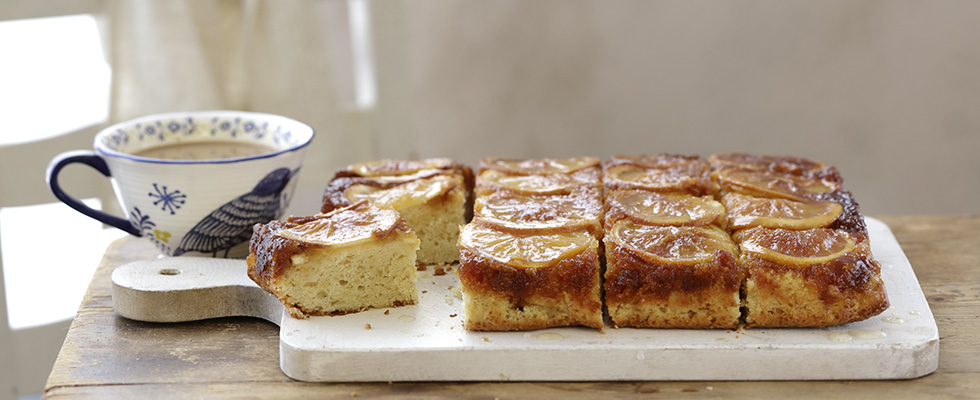 עוגת תפוזים הפוכה