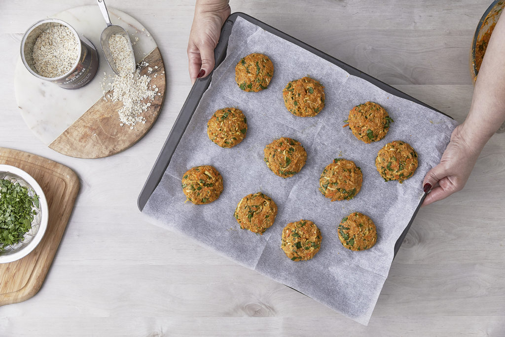 שלב רביעי  - קציצות ירק עם קוואקר