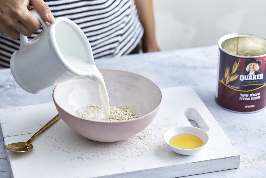 דייסת קוואקר - שלב ראשון  - סמודי פירות וקוואקר של קרוטית