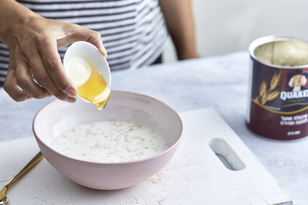 דייסת קוואקר - שלב שני  - סמודי פירות וקוואקר של קרוטית