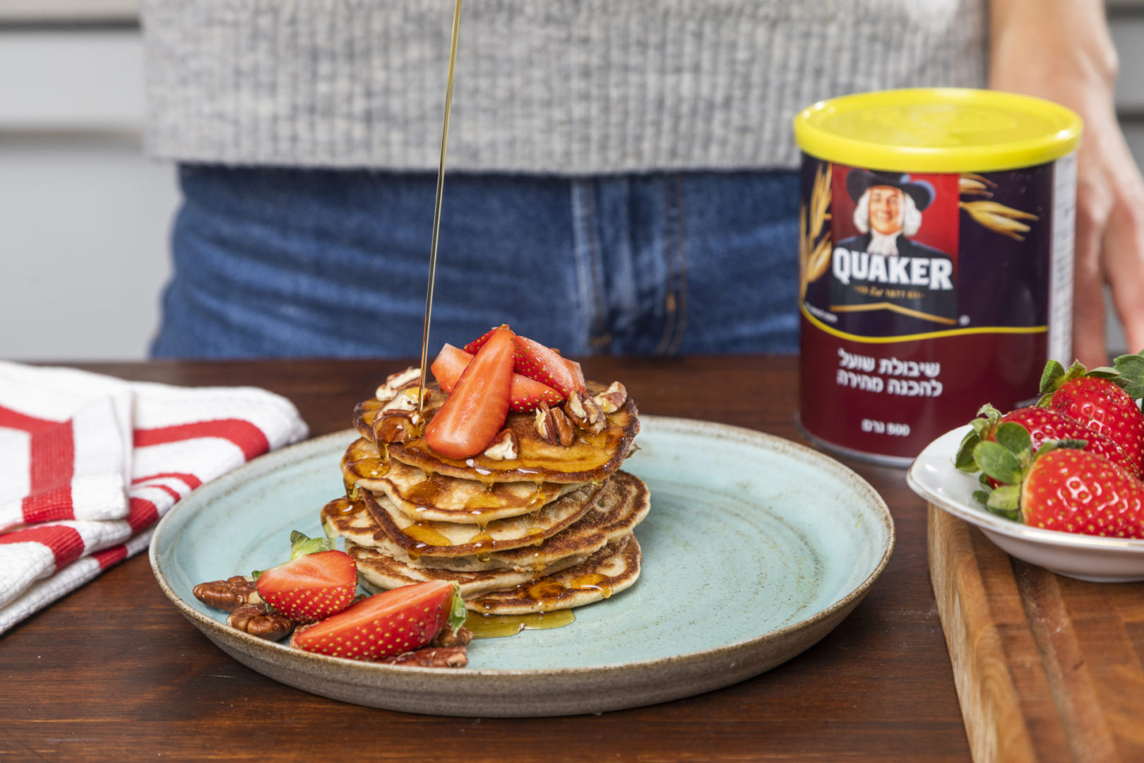 פנקייק שיבולת שועל ובננה