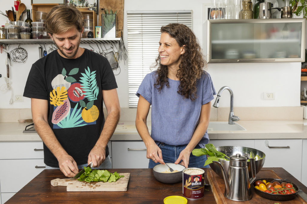 שלב שני  - חביתת תרד וקוואקר