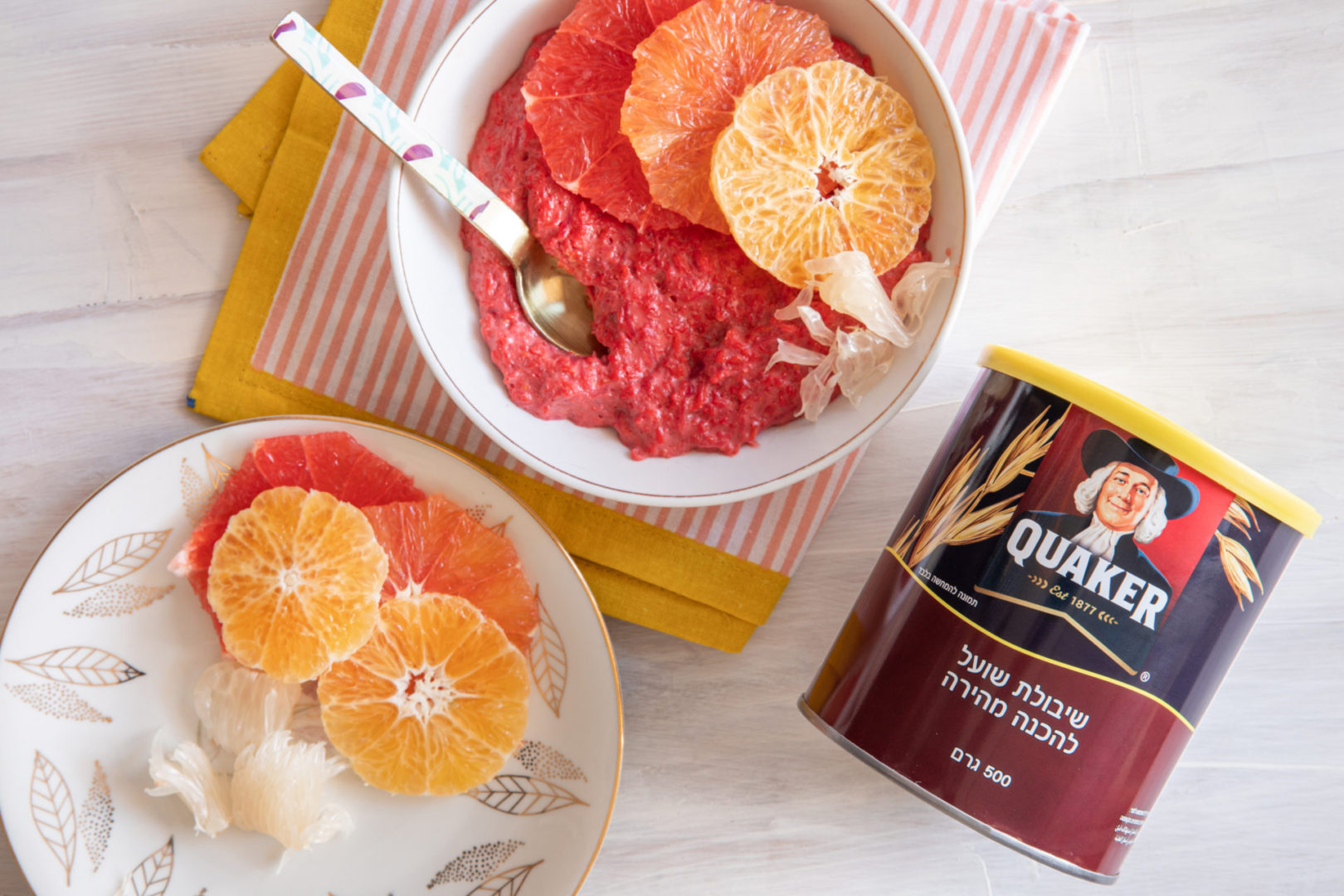 פאוור בול – קערת קוואקר ורודה חורפית ומפנקת