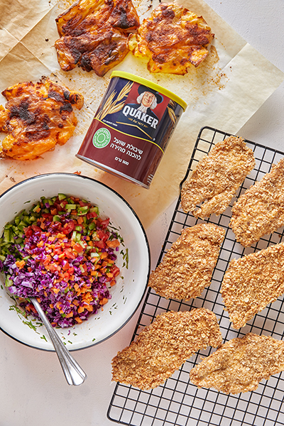 שניצל בציפוי קוואקר