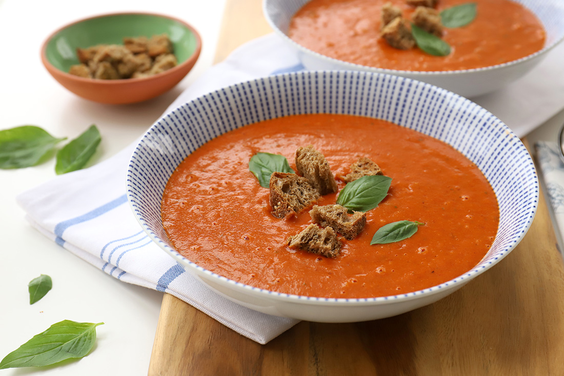 מרק עגבניות צלויות