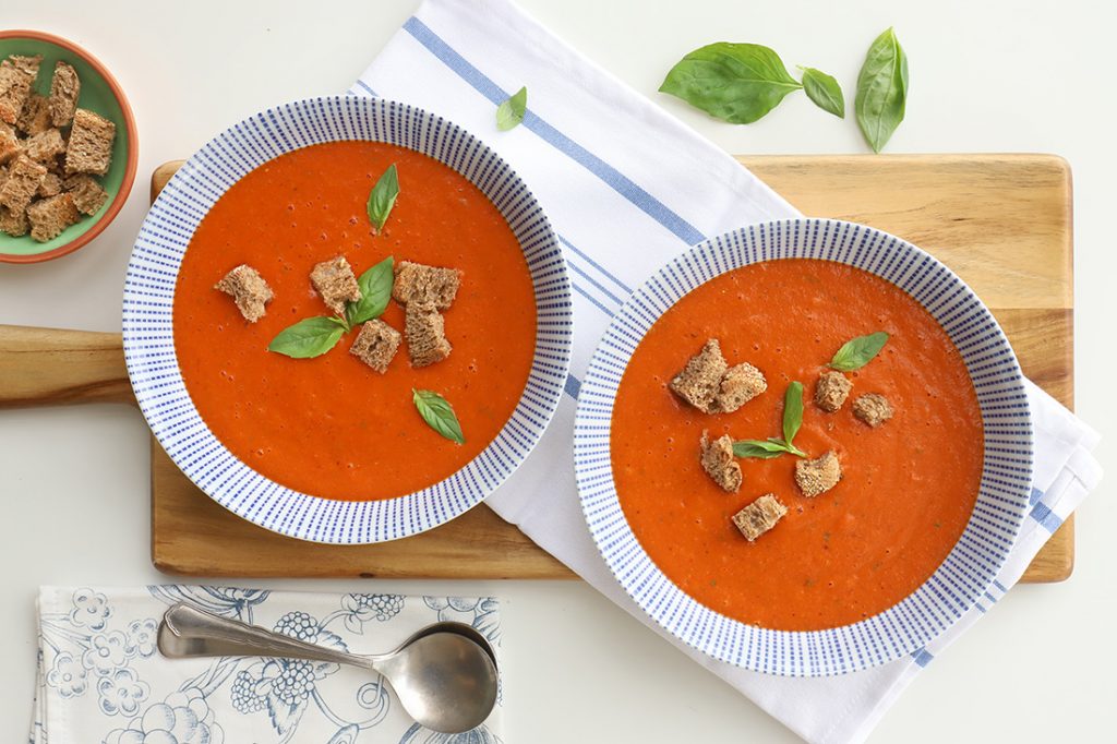 מרק עגבניות צלויות