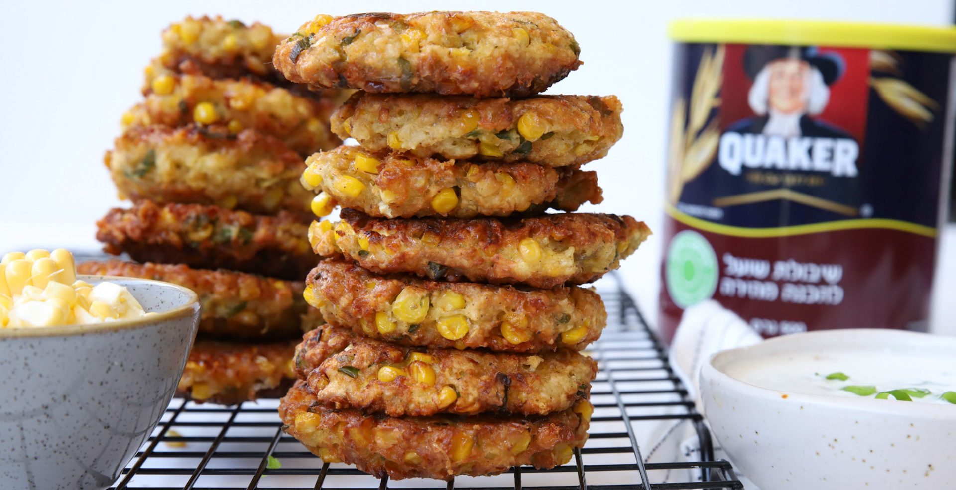 קציצות תירס וקוואקר