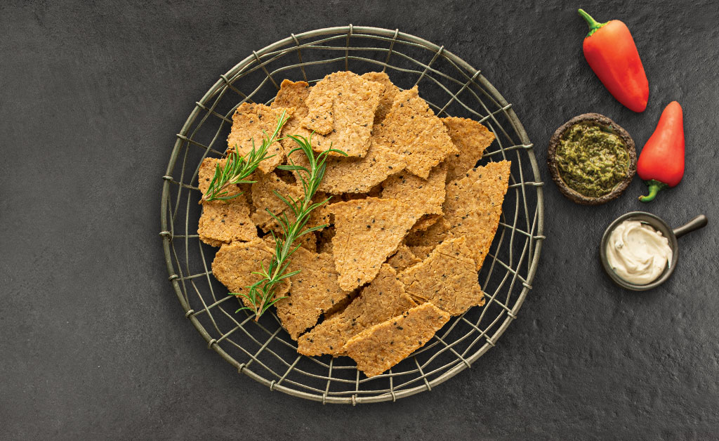 קרקר קוואקר עם קצח ופרמזן או מלח גס