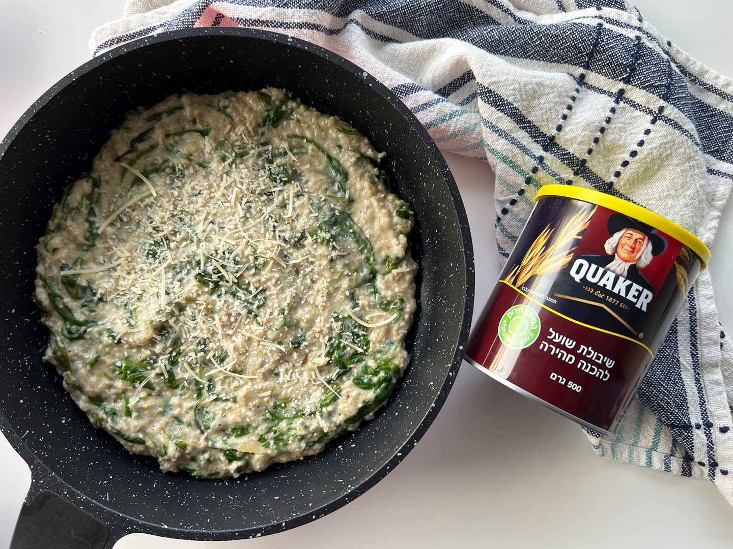 ריזוטו קוואקר עם תרד