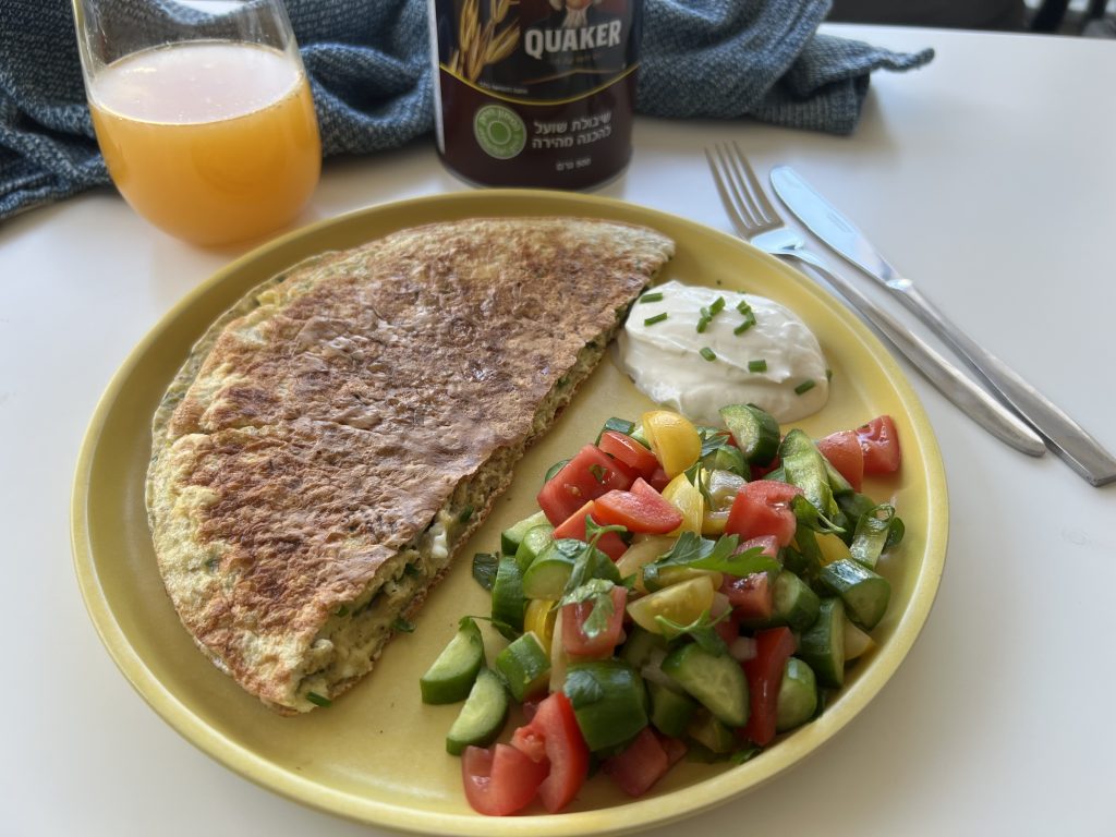 חביתת ירק עם קוואקר