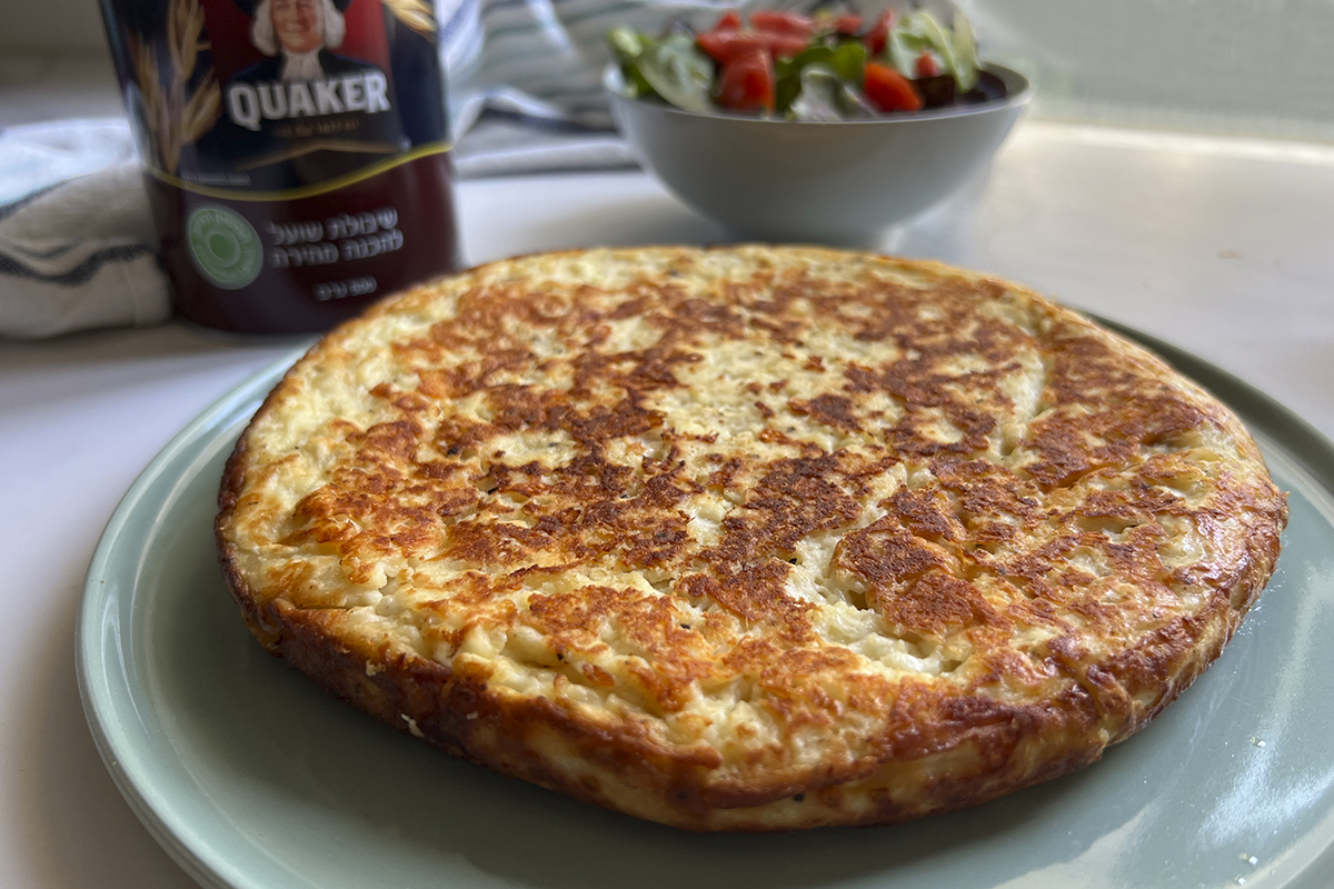 פשטידת גבינות וקוואקר במחבת