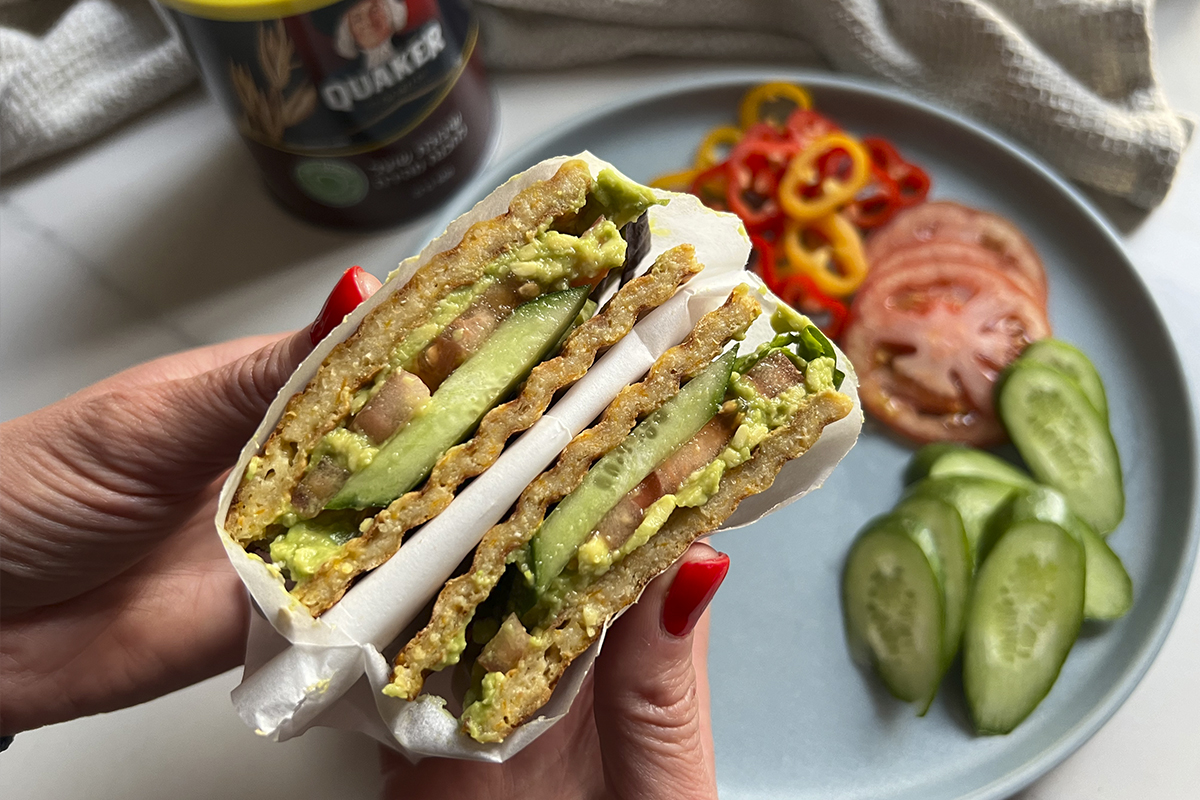 לחם קוטג' וקוואקר בטוסטר