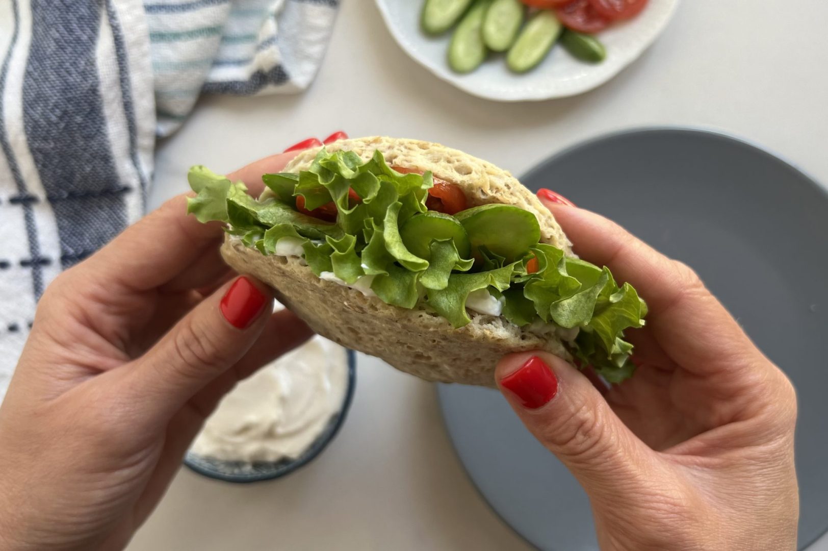 פיתה קוואקר במיקרו