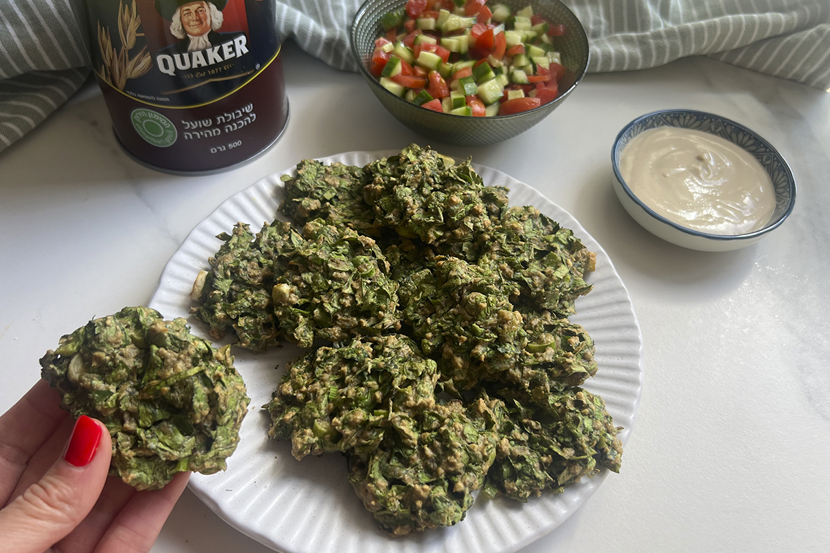 קציצות ירק וקוואקר טבעוניות