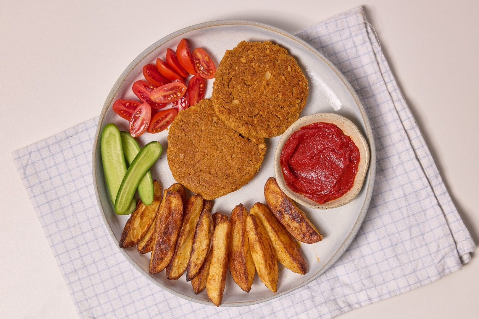 המבורגר חומוס וקוואקר