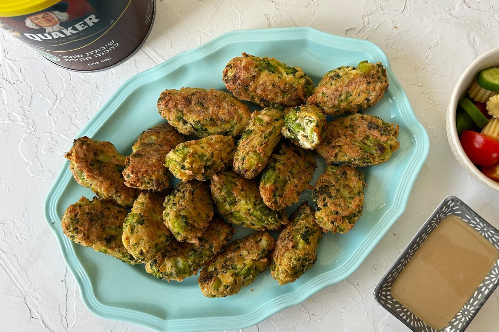 אצבעות ברוקולי וקוואקר