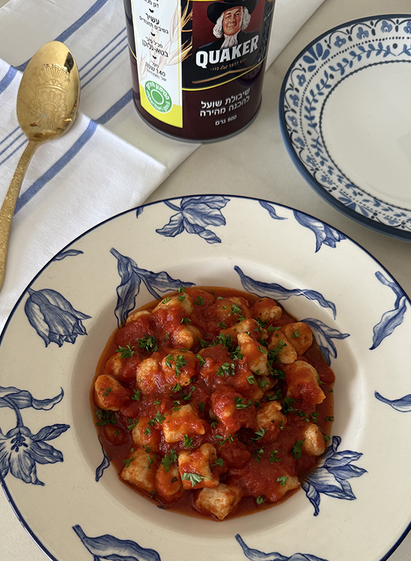 ניוקי קוואקר וגבינה