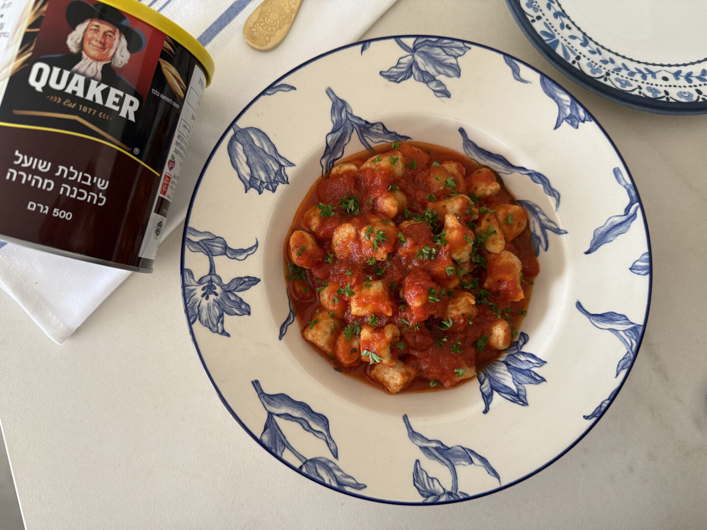 ניוקי קוואקר וגבינה