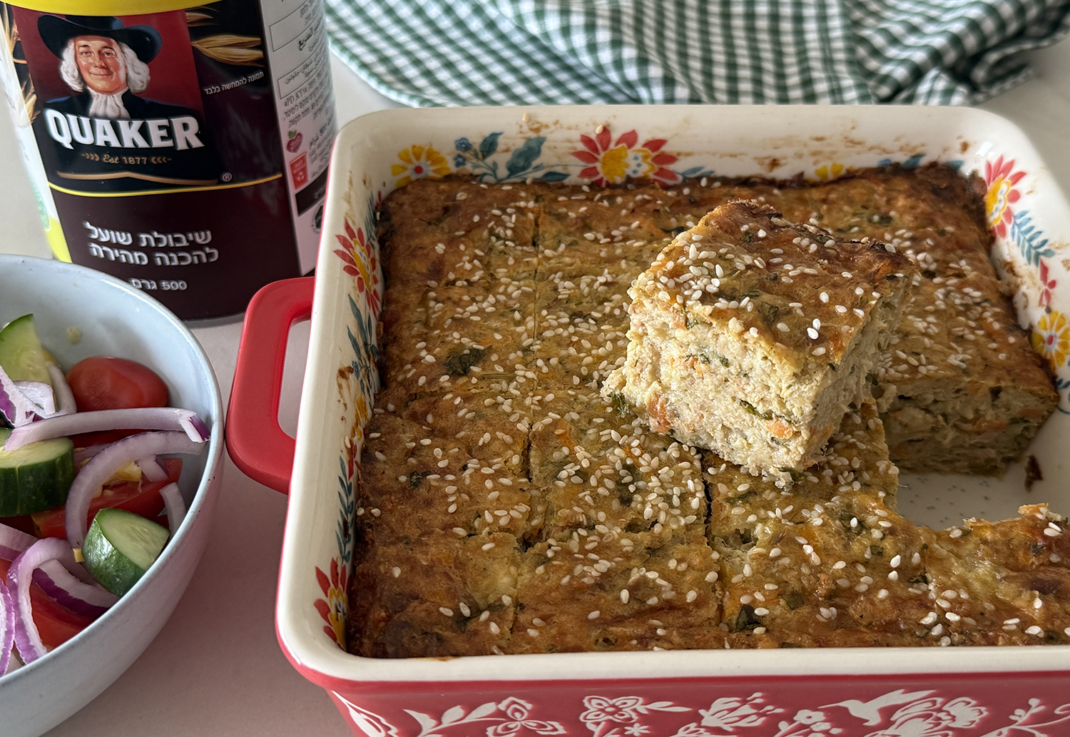 פשטידת טונה, גבינות וקוואקר